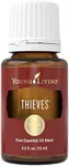 Thieves Essential Oil Blend by Young Living, 15 Milliliters | Topical and Aromatic | Vegan & Gluten-Free | Aromatherapy Diffuser | Natural & Organic Premium Oils