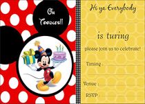 Askprints Birthday Invitation Card on Metallic Sheet (Pack of 50 Cards) NIC-008