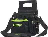 AWP TrapJaw 3-in-1 Electrician Tool Pouch with Spring-Loaded Technology, Designed for Professional Electricians and Maintenance Repair Technicians,Black