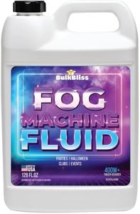 BulkBliss Fog Machine Fluid, Indoor Liquid Formula for Parties and Events, High Density Smoke, 1 Gallon