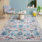 BY COCOON Area Rug 5'x7' | Rugs for Living Room Rugs for Bedrooms Area Rugs Washable Rug Tapis Salon Bedroom Rug Tapis Chambre Carpet for Living Room Rug Carpet for Bedroom Carpet (160 Cm x 230 Cm)