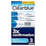 Clearblue Pregnancy Test 3X Confirmation Combo Pack, Result As Fast As 1 Minute (Visual Stick) & Tells You How Many Weeks (Digital Stick), Kit of 3 Tests (1 Digital, 2 Visual)