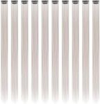 RINBOOOL Grey Hair Extensions Clip 