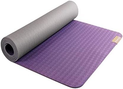 Hugger Mugger Earth Elements 5 mm Yoga Mat - Purple Mist - Grippy Texture, Reversible, Cushion, Non-toxic Biodegradeable Material, Lightweight