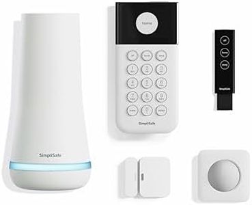 SimpliSafe 5 Piece Wireless Home Security System - Optional 24/7 Professional Monitoring - No Contract - Compatible with Alexa and Google Assistant,White