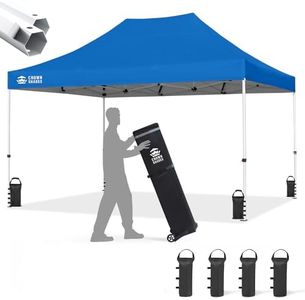 CROWN SHADES 10x15 Commercial Pop Up Canopy Tent, Outdoor Canopy, Blue