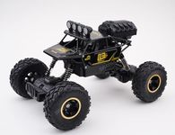 SWAYRA 1:16 Scale 24Mhz Light & Smoke Rock Crawler Monster RC Truck with Booster Spray Function All Terrain Stunt Racing Car Rechargeable Indoor Outdoor Toy Car (Multicolour)