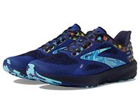 Brooks Men's Launch 9 D Width Running Shoe, Blue/Peacoat/Yellow, 10