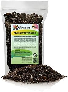Gardenera's Premium Peace Lily Potting Mix The Perfect Growing Environment for Your Indoor Plants in Planters, Pots, and Containers [20 Quart Bag]