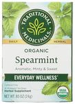 Traditional Medicinals Organic Spearmint Herbal Tea, Fair Trade Certified, 16 ct