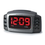 AcuRite 13030 Intelli-Time Alarm Clock with Adjustable Volume and Brightness