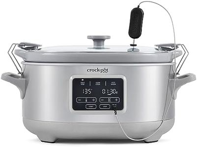 Crockpot® Programmable 7-Quart Cook & Carry Slow Cooker with Sous Vide, Stainless Steel