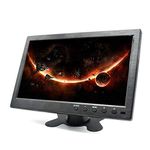 Pardarsey 10.1” HD Monitor For Mini TV & Car Video Player & Computer Display TFT LCD Color Screen for Car Backup Camera & Home Security System Built in Speaker Support BNC/AVI/VGA/HDMI