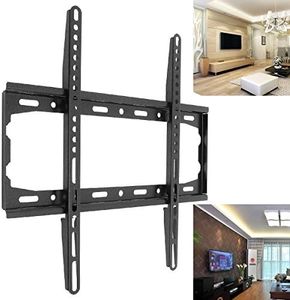 TV Wall Mount Bracket Universal Fixed Flat Panel TV Frame for Most 26-60 Inch LCD LED Monitor, Low Profile TV Mount with VESA Up to 400x400mm and 99 lbs Loading Capacity and Space Saving TV Bracket