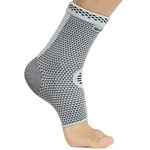 NEOtech Care Ankle Support Brace, Bamboo Fiber, Gray (Size M, 1 Unit)