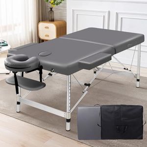 ALFORDSON Massage Table Folding Massage Bed 75cm Wide Portable Aluminium Beauty SPA Treatment Waxing Massage Bed Desk