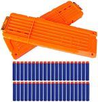 2 Pack 18-Dart Quick Reload Clip and 40 Dart Refill Pack for Nerf N-Strike Elite Series (Orange)