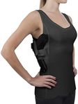 ConcealmentClothes Women's Compression Undercover- Concealed Carry Holster Tank Top Shirt - Black - XX-Large