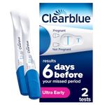 Clearblue Early Detection Pregnancy Tests, Results 6 Days Early, 99% Accurate Results, 2 Visual Tests
