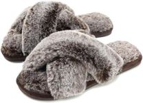 Cozyfurry Womens Cross Band Slipper