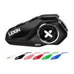 LEXIN G2P Motorcycle Helmet Bluetooth Headset, 1000M 2-Way Group Intercom Communication Systems, FM Radio/ 6 Shells/Noise Cancellation/Universal Pairing, Fit for Snowmobile/ATV/Dirt Bike