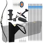 AUVIM Takedown Recurve Bow and Arrow Set 56" for Adult & Youth Beginner Ready to shoot Archery Set Right Handed for Outdoor Training Practice (40LB)