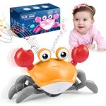 Veopoko Crawling Crab Toy, Montessori Toys for Babies 6-12 Months Sensory Toys for Babies Toys for 1 2 3 4 Year Old Boys 1 2 3 4 Year Old Girl Gifts Baby Toys 0-6 Months Birthday Gifts for Girls