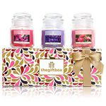 The Gift Box Scented Candles Gifts for Mum, for Women, Mum Birthday Gifts, Birthday and Xmas Gifts for Her (Silverglow)