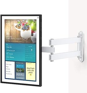 WALI Wall Mount for Show 21, Show 15, Adjustable Wall Mounting Bracket with Heavy Duty 15” Extension Arm, Rotate Tilt Swivel for Show 21, Show 15, Holds up to 33lbs, White