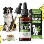 Natural Calm 7000 Formula - Certified Organic Omega 3 6 9 Hemp Oil CO2 Extract - Hip & Joint Supplement for Arthritis Pain Relief, Anxiety & Stress Relief | Omega 3 Supplements for Dogs & Cats | 30ML