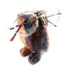 IAMSIAMZ Handmade Wooden Quirky Owl Stand Glasses Spectacle Holder Display Glass Home Decorative Eyeglasses Collection