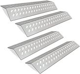 Zemibi Stainless Steel Flame Tamers, 4 PC Grill Heat Plate Gas Replacement for Bull BBQ Grills, Fit for Angus, Brahma, 7-Burner, 4-Burner, 5-Burner Grill Models, Grill Parts Replace for 16631, 16521