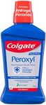 Colgate Peroxyl Oral Hygiene Mouth Rinse Mouthwash, 473mL, Mild Mint with 1.5% Hydrogen Peroxide