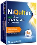 NiQuitin Mint 4 mg Lozenges - Effective Smoking Craving Relief - 72 Lozenges - Long-Lasting Effect - Reduce and Quit Smoking Aid