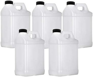 Mountain West Plastic Jug 1 Gallon, F-Style Storage Containers, HDPE, 5 Pack
