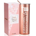 Onebttl Realtor Gifts for Women, Everything I Touch Turns to Sold, Funny Gifts for Real Estate Agent, Salesman, Boss, Coworkers, Employees, 20 Oz Stainless Steel Tumbler, Rose Gold