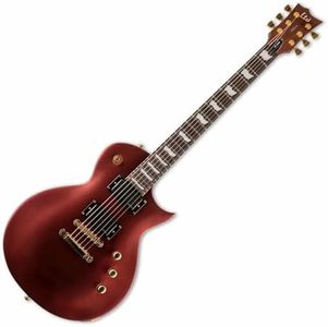 ESP 6 String LTD Deluxe EC-1000 Electric Guitar, Gold Andromeda, Right, (LEC1000GOLDAND)