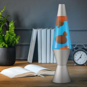 Lava Lamp 14.5" – Orange and Blue Retro Decorative Light