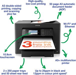 Epson WorkForce WF-7840 A3 Wireless All-in-One Printer – Duplex, Wi-Fi