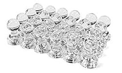 24 Clear Magnetic Push Pins - Perfe
