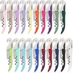 HYZ Wine Opener Bulk 20Pack for Bartender, Professional Waiter Corkscrew Wine Key for Servers,Wine Bottle Opener Double Hinged, Wine Accessories Set for Party Favor, Multi Color