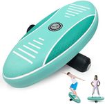 Balance Board Trainer for Kids, Premium Surf Balancing Boards with Hand Pump, Non-slip & Comforts Surface for Adults, Up to 200LB Capacity Physical Therapy Board for Improve Surf Skate & Ski Skills