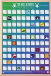 Gift Republic 100 Kids Activities Bucket List Poster, multi-colour