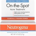 Neutrogena On-The-Spot Acne Treatment Vanishing Cream Formula 0.75 oz (Pack of 5)