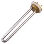 DERNORD 12V Water Heater Element 300 Watt 1.25" Copper Flange Heating Element Spare Part