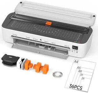 Laminator machine with laminating sheets, 9" Letter Size 11 in 1 Laminating Machine 36 Pouches Thermal Laminating Machine Built-in Trimmer 2 temperature modes 3 Cutters for Office School Business Home