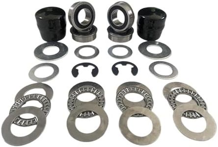 DEEG 9040-H Front Wheel Bushing to Bearing Conversion Kit Replaces Craftsman, Sears, AYP, Poulan, Husqvarna Jonsered Weed Eater Roper Murray Noma 91334 491334MA - OEM Upgrade……