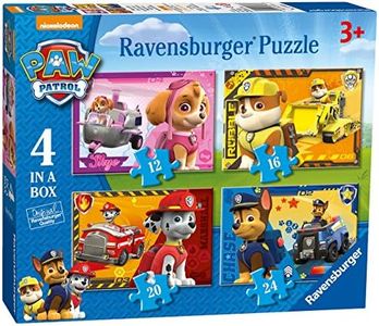 Ravensburger - Puzzle: Patrulla Canina, Paw Patrol, Puzzle 3 Años o Más, Puzles Niños 3 Años, Rompecabezas Niños, Ravensburger Puzzle, Regalo Niño 3 Años, Incluye 4 Puzzles en 1
