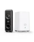 eufy security Video Doorbell Dual Camera (Battery-Powered) with HomeBase, Wireless Doorbell Camera, Dual Motion and Package Detection, 2K HD, Family Recognition, No Monthly Fee, 16GB Local Storage