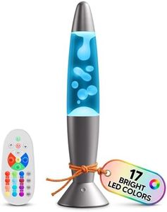 13.5" LED Liquid Motion Lamp with Remote Control – 17 Color Changing Decorative Mood Light for Bedroom, Living Room or Office – Christmas Retro Sensory Lamp with 4 Modes for Relaxing Ambient Lighting